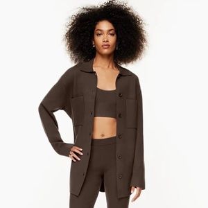 Aritzia Babaton Society Sweater Rich Mocha Brown